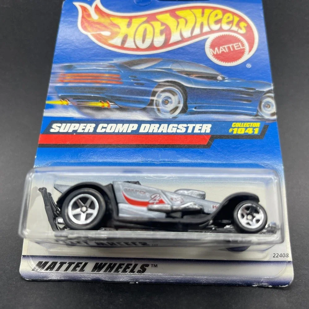Hot‎ Wheels 1998 Super Comp Dragster Drag Silver Car Diecast 1/64 Scale #1041